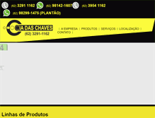 Tablet Screenshot of ciadaschaves.com.br